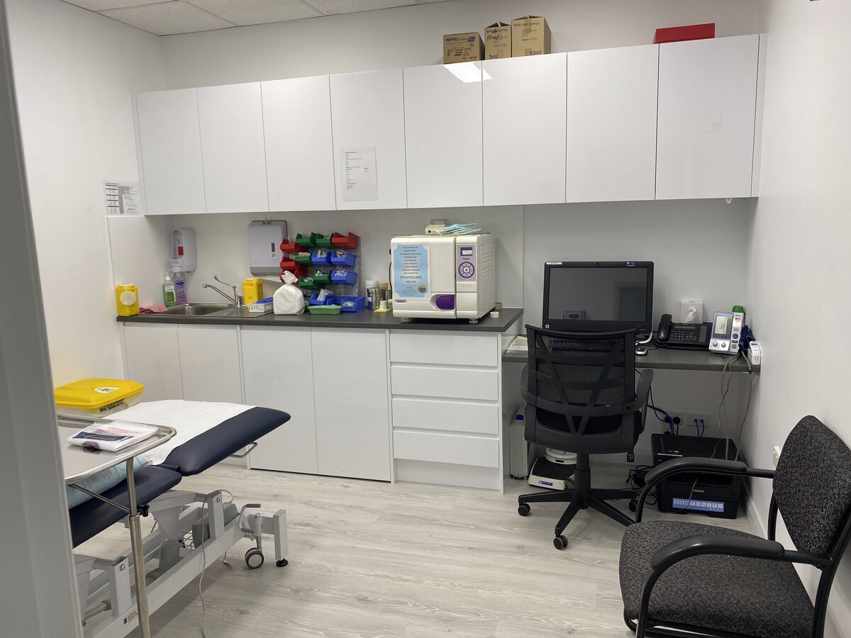 Fully equipped treatment room